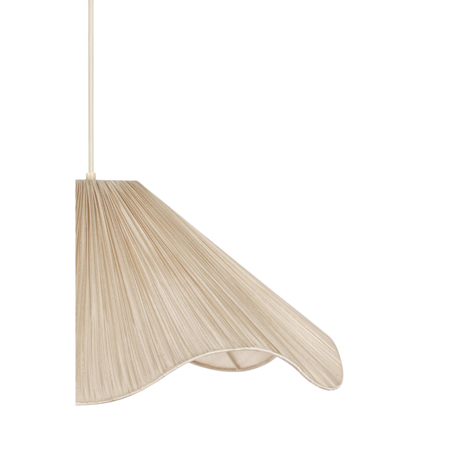 Hanglamp Ø60x25 cm MEALHA crème - Afbeelding 4