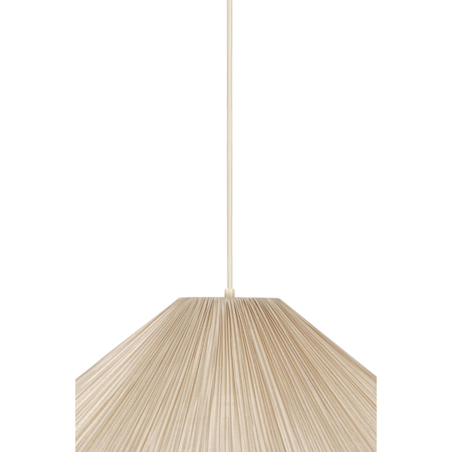 Hanglamp Ø60x25 cm MEALHA crème - Afbeelding 3