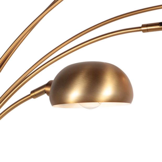 Bronzen vloerlamp Pentra 4855BR, 5-lichts met marmeren voet - Afbeelding 5