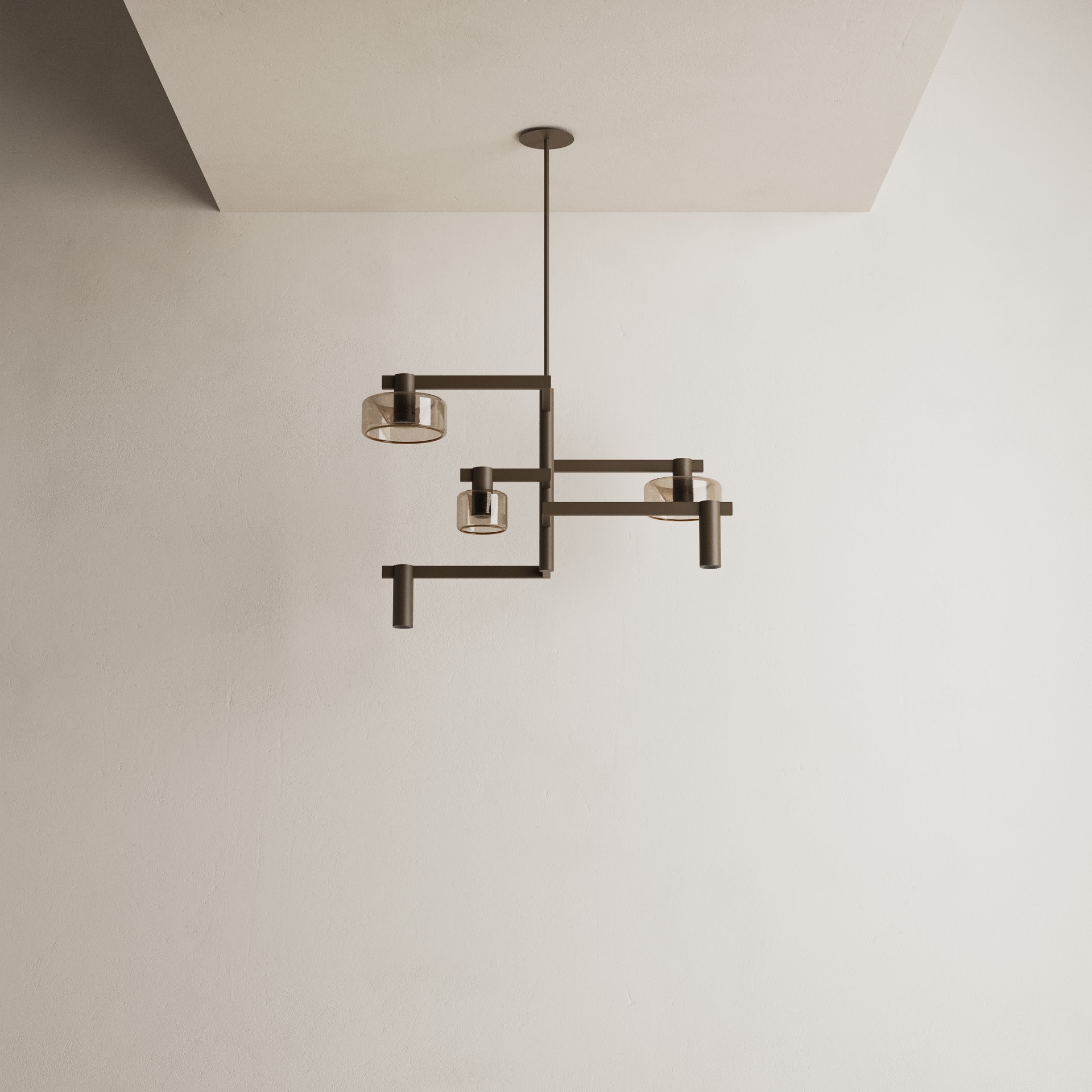 Hanglamp Palau 5 lichts Platinum - Afbeelding 3