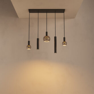 Hanglamp Riva Platinum 5 lichts