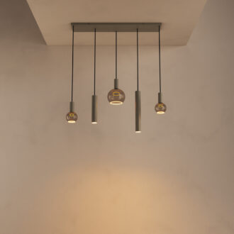 Hanglamp Riva Quartz 5 lichts