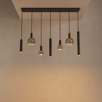 Hanglamp Riva Platinum 7 lichts
