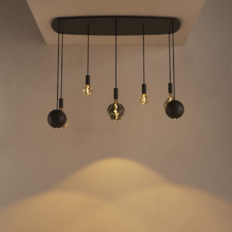Hanglamp Gerace deens ovaal groot