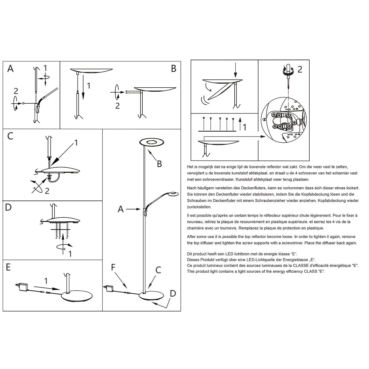 Vloerlamp Zenith 2 4394BR brons met afstansbediening - Afbeelding 10