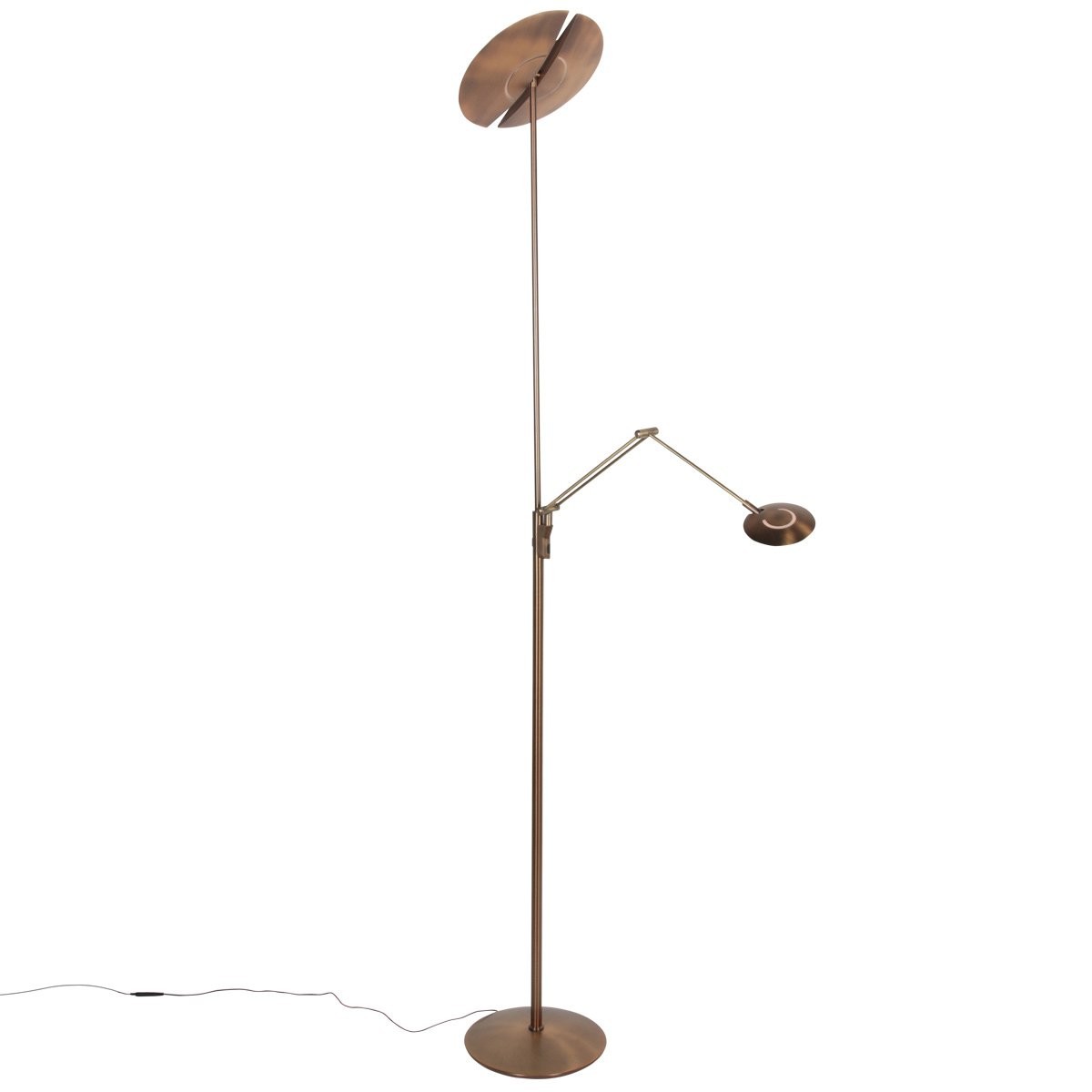 Vloerlamp Zenith 2 4390BR brons met dubbele reflector - Afbeelding 13