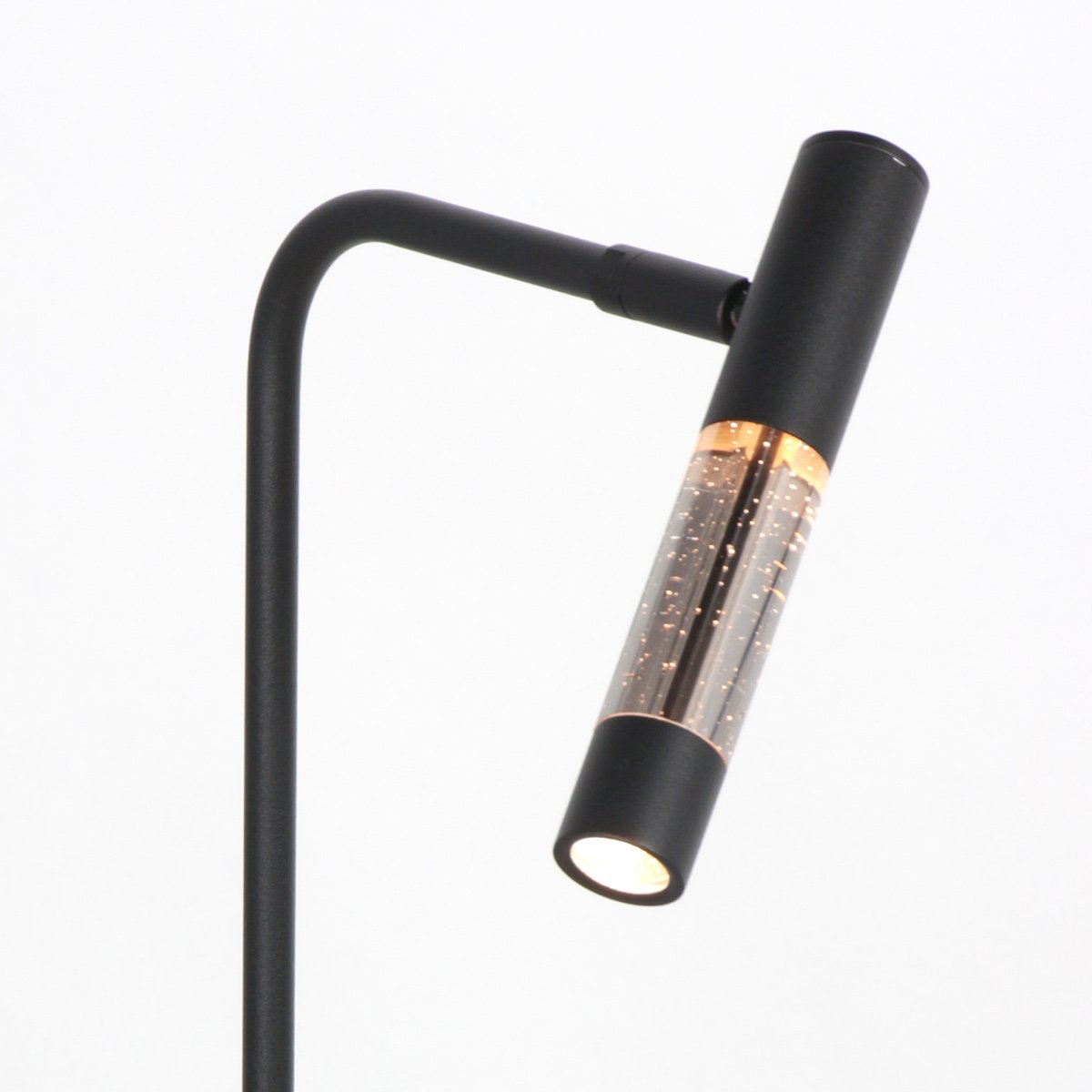 Steinhauer Alisio 4593ZW – Zwarte LED tafellamp met luxe glas en pushdimmer - Afbeelding 5