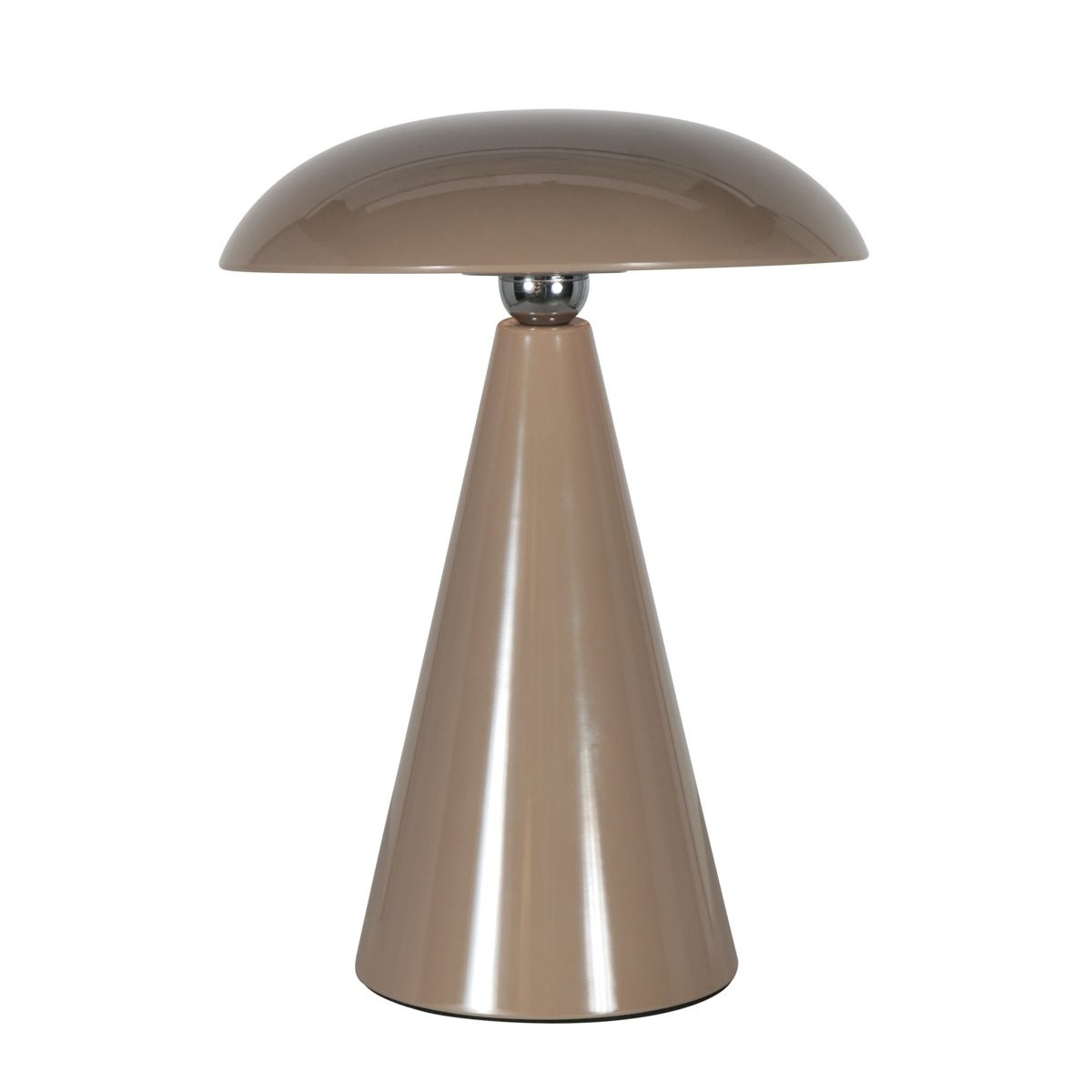 Tafellamp Mush 4856B - bruine oplaadbare sfeerlamp met glans - Afbeelding 9