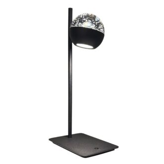 Belluno 4589ZW – Tafellamp met smoke glas en dimlicht