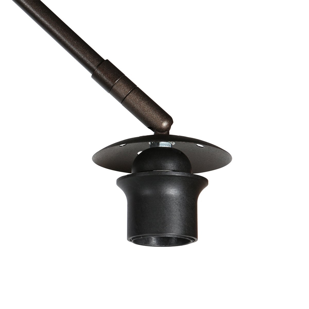 Booglamp Sparkled Light 4764CA cacao met witte kunststof kap - Afbeelding 3
