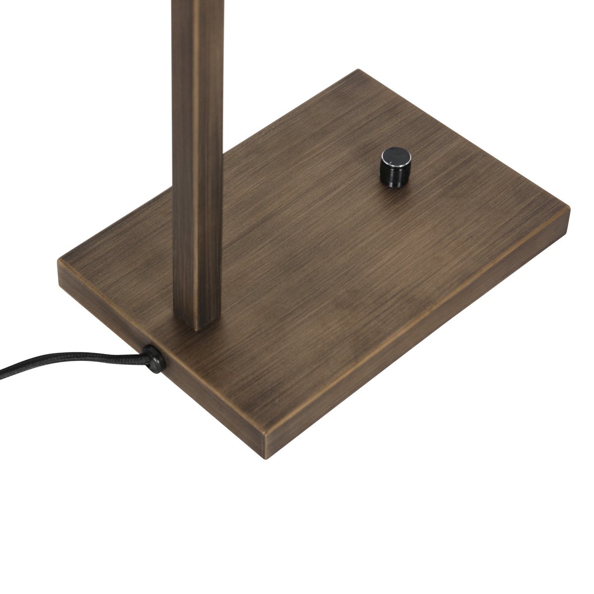 Bronzen tafellamp Stang 4901BR met zwarte linnen kap - Afbeelding 8