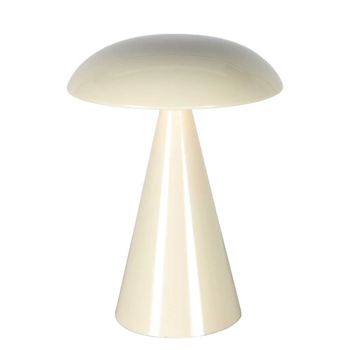 Tafellamp Mush 4856CR - sfeervolle accu lamp in glanzend crème - Afbeelding 2