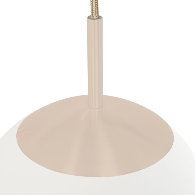 Hanglamp Bollique 2730CR crème 5 lichts designlamp met mat wit glas - Afbeelding 4