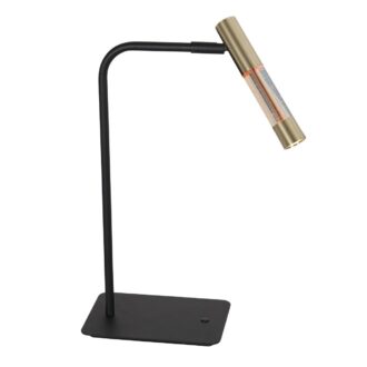 Steinhauer Alisio 4593ME – Messing LED tafellamp met luxe glas en pushdimmer