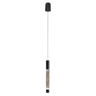 Hanglamp Alisio 4577ZW 1-lichts luxe glas in zwart