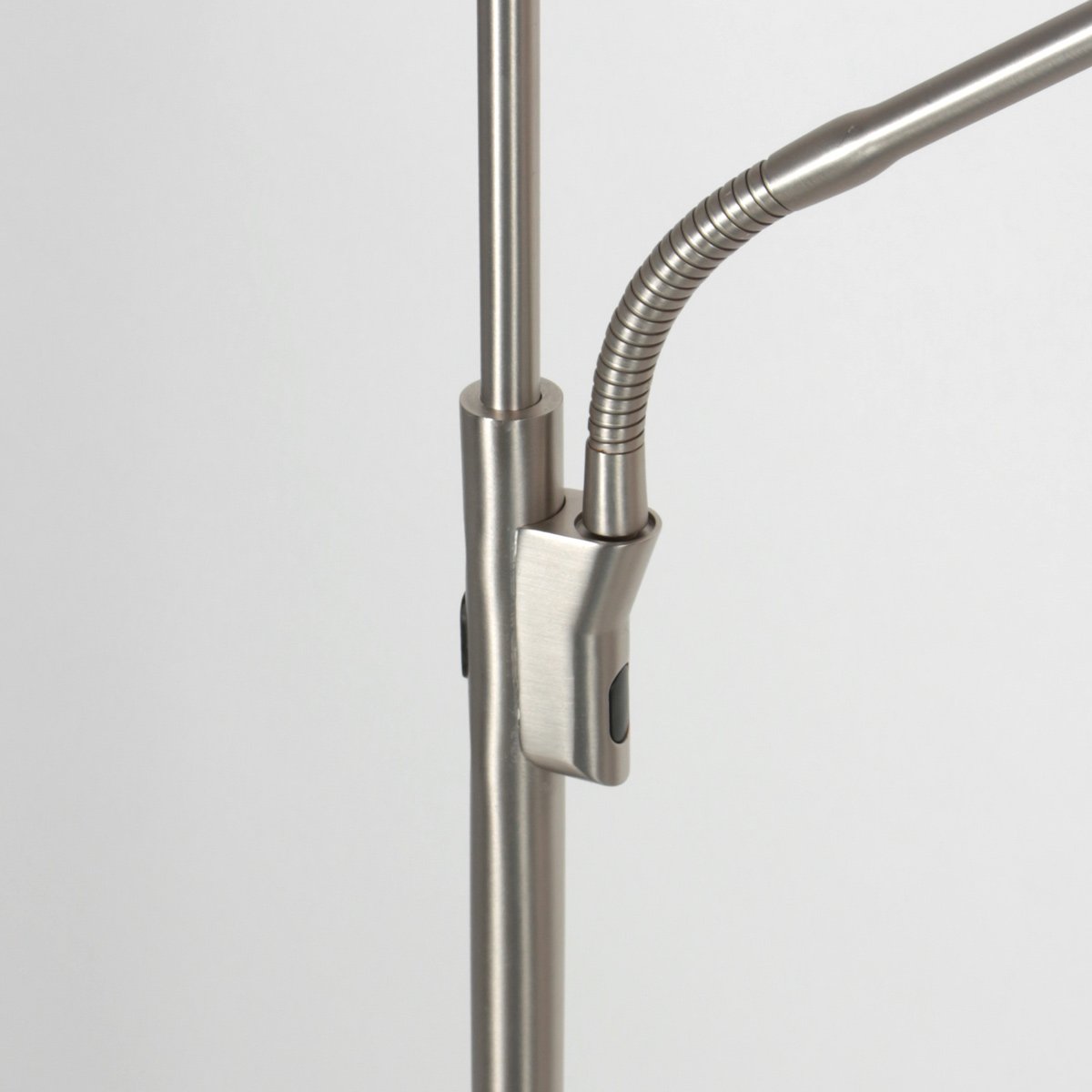 Vloerlamp Zenith 2 4394ST staal met uplight en leesarm - Afbeelding 5