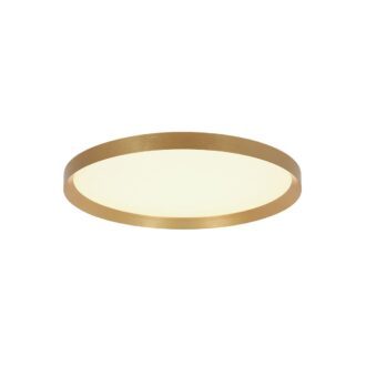 Plafondlamp Flady 4367GO Goud – Dimbare LED plafonnière Ø30 cm met uplight