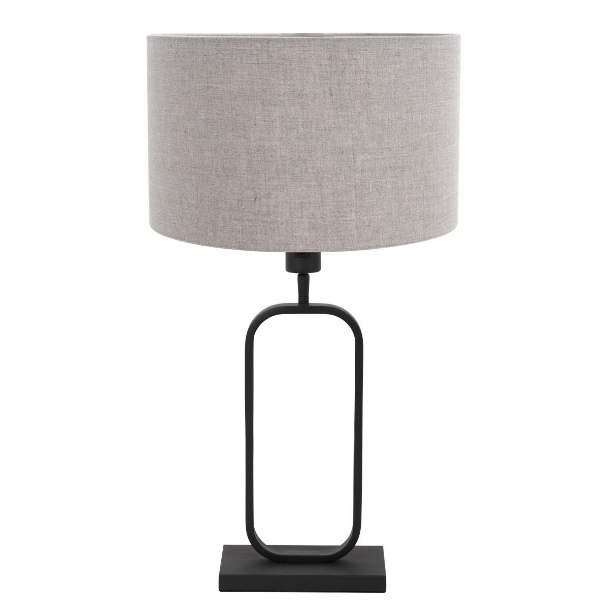 Tafellamp Stang 4810ZW met grijze linnen kap voor sfeerlicht