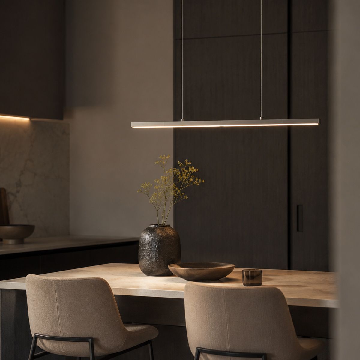 Hanglamp Bande 4906ST Staal – LED hanglamp 80 cm met Cable Lift - Afbeelding 3