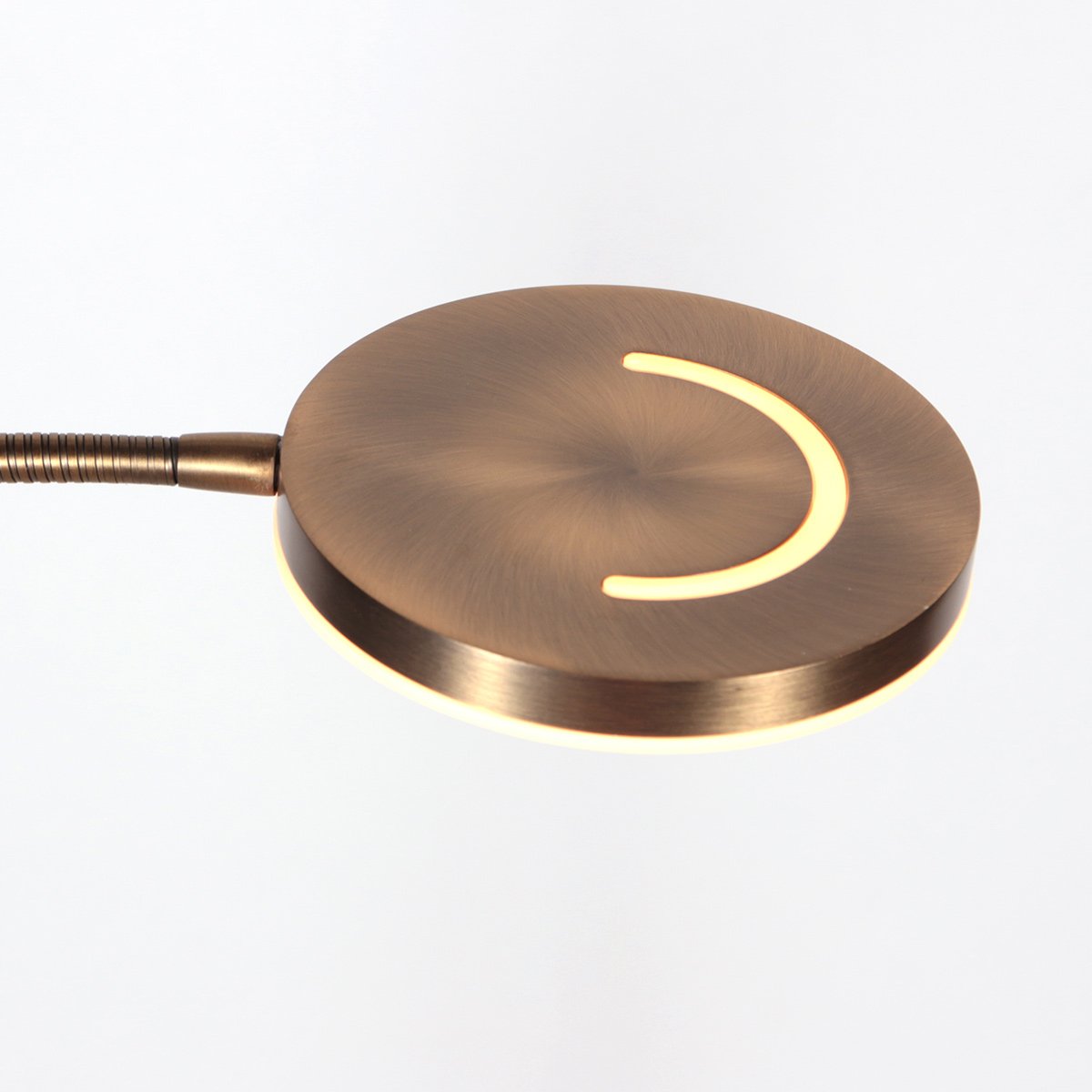 Soleil 2 4388BR – Bronskleurige vloerlamp met uplight en flexibele leesarm - Afbeelding 5