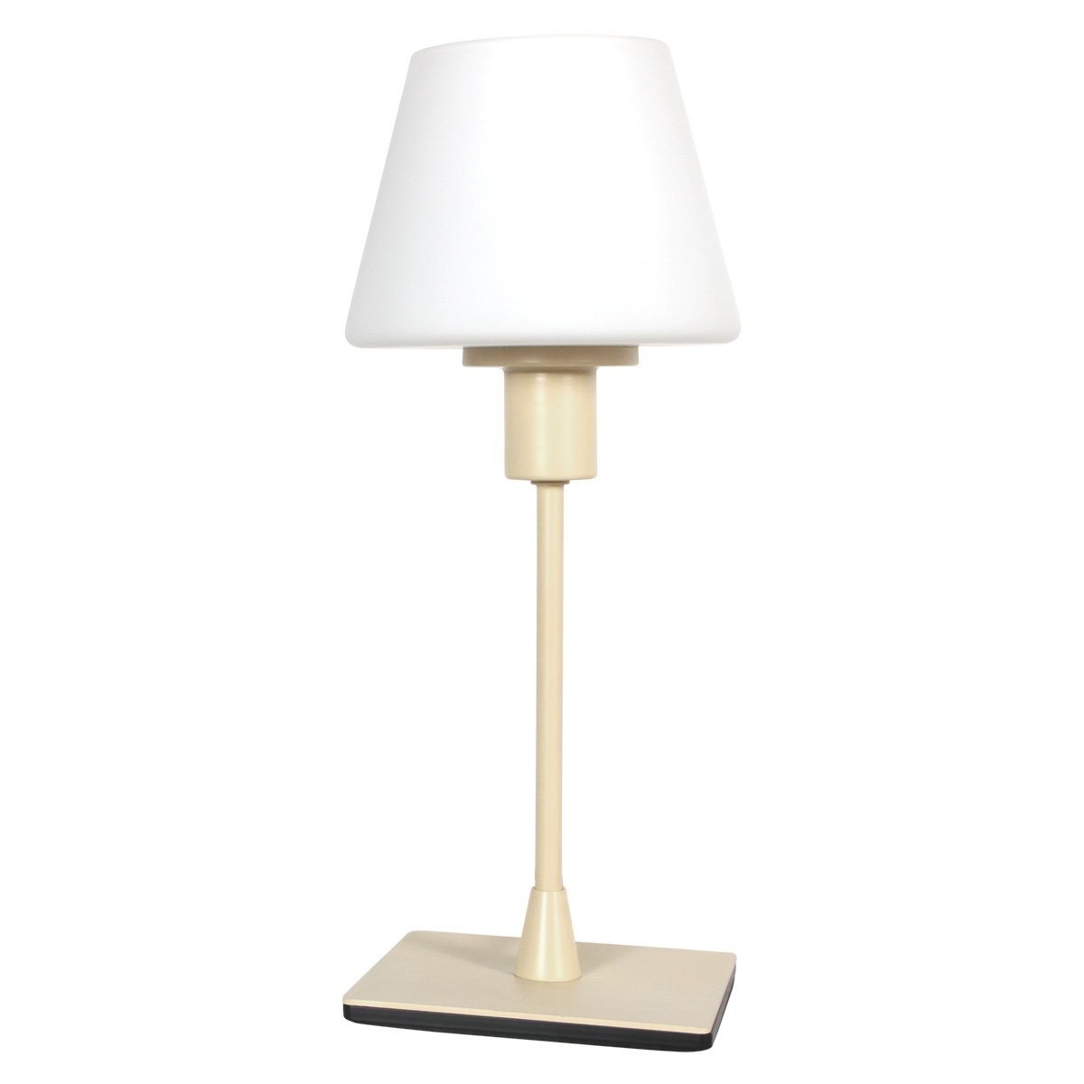 Steinhauer Ancilla 3100CR – Crèmekleurige tafellamp met wit glas en touchbediening
