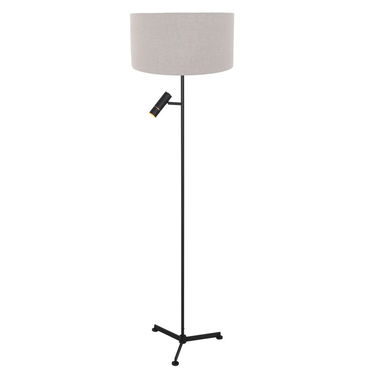 Vloerlamp Stang 4837ZW met leeslicht en grijze kap - Afbeelding 2