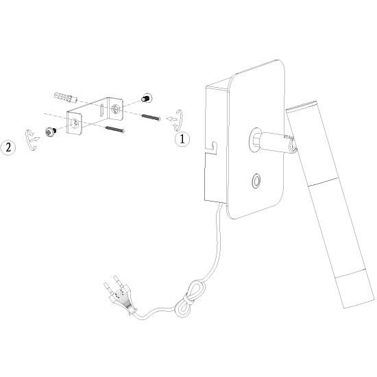 Wandlamp Alisio 4594ME luxe glas in messing met push dimmer - Afbeelding 7