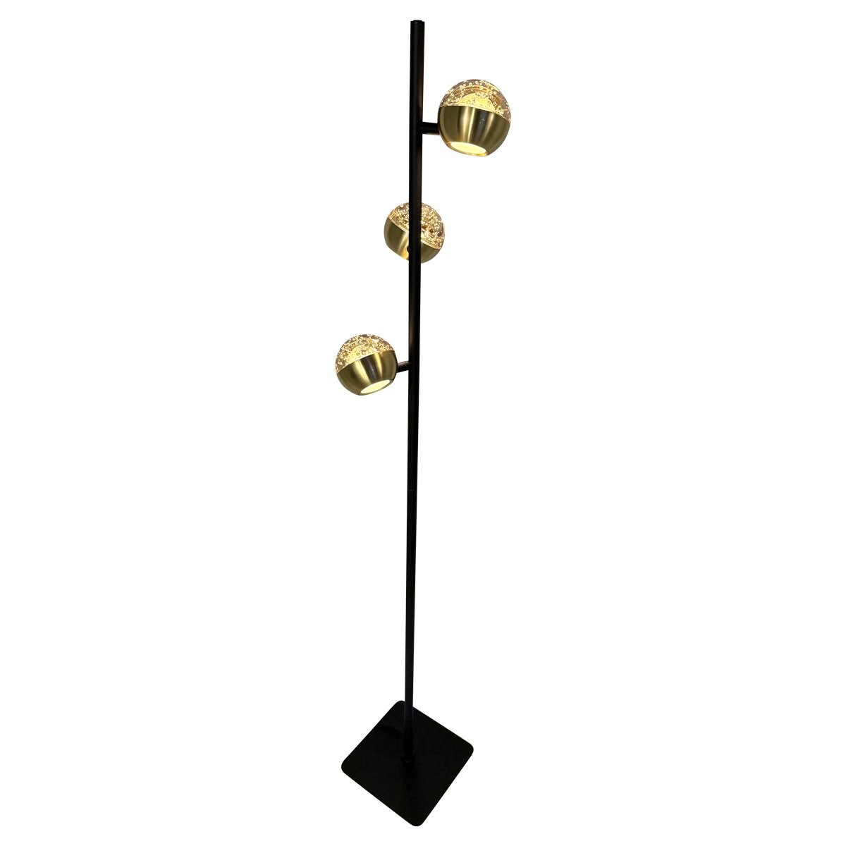 Belluno 4590ME – Zwart messing vloerlamp met dim to warm - Afbeelding 12