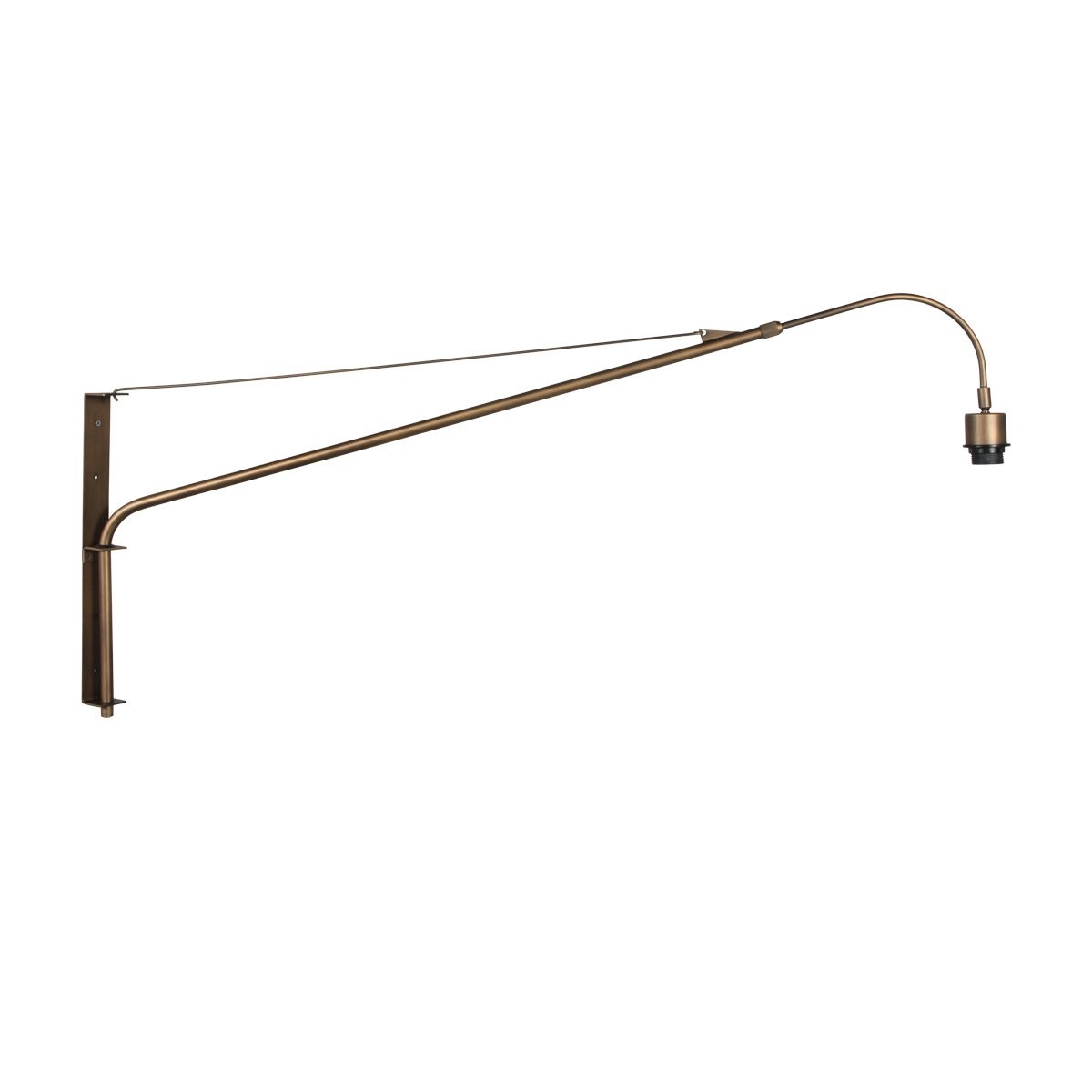 Wandlamp Maze Natural bronzen met bamboe kap Ø60 cm - Afbeelding 9