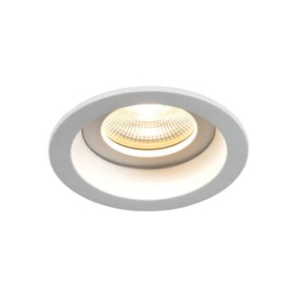 Pelite 4705W – Mat witte inbouwspot met twee lichtstanden