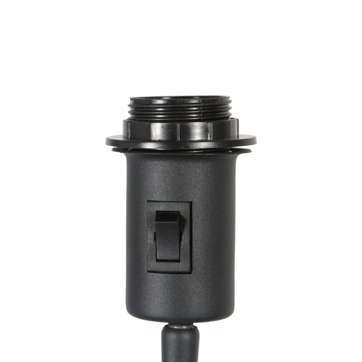 Vloerlamp Stang 4823ZW - zwart armatuur met grijs linnen kap - Afbeelding 4