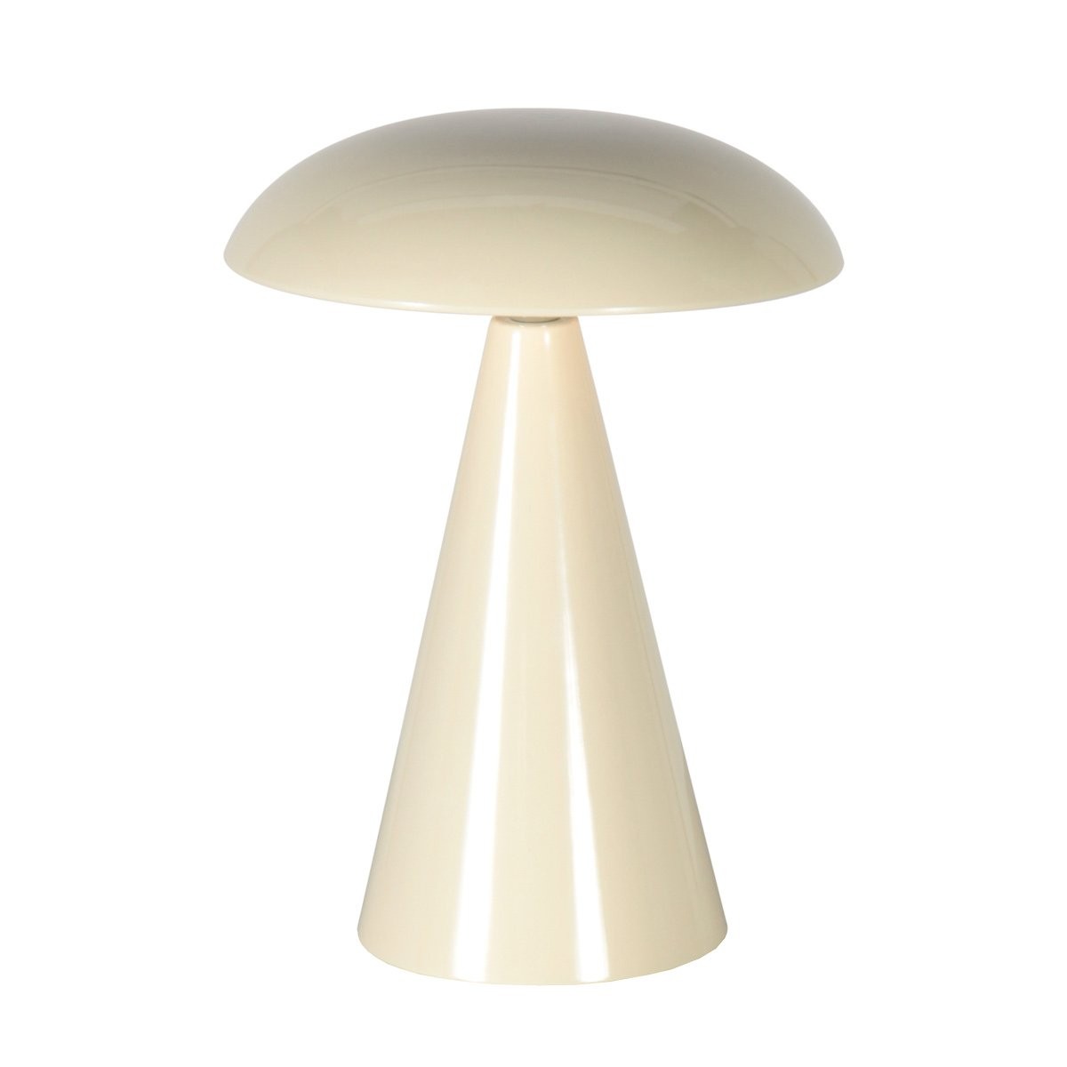 Tafellamp Mush 4856CR - sfeervolle accu lamp in glanzend crème - Afbeelding 9