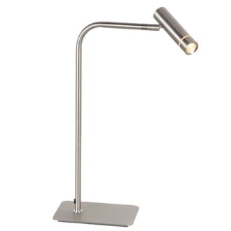 Steinhauer Volari 4709ST – Stalen LED tafellamp met touchdimmer en dim-to-warm