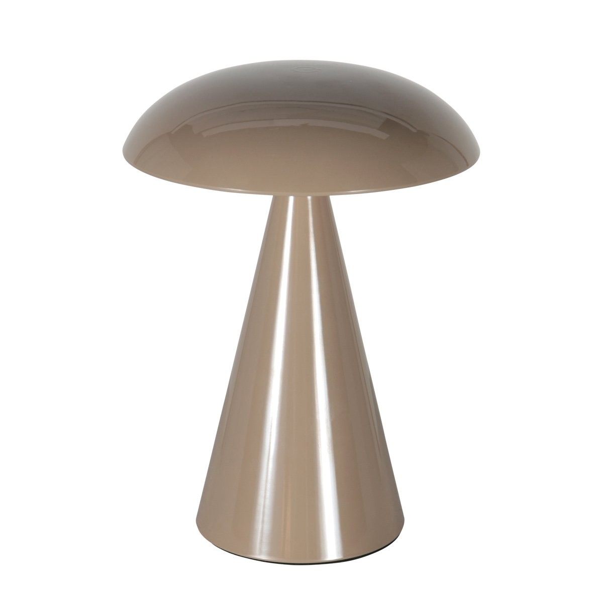 Tafellamp Mush 4856B - bruine oplaadbare sfeerlamp met glans - Afbeelding 2