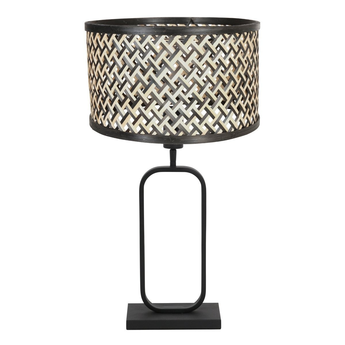 Tafellamp Stang 4804ZW met bamboe kap voor modern sfeerlicht - Afbeelding 2