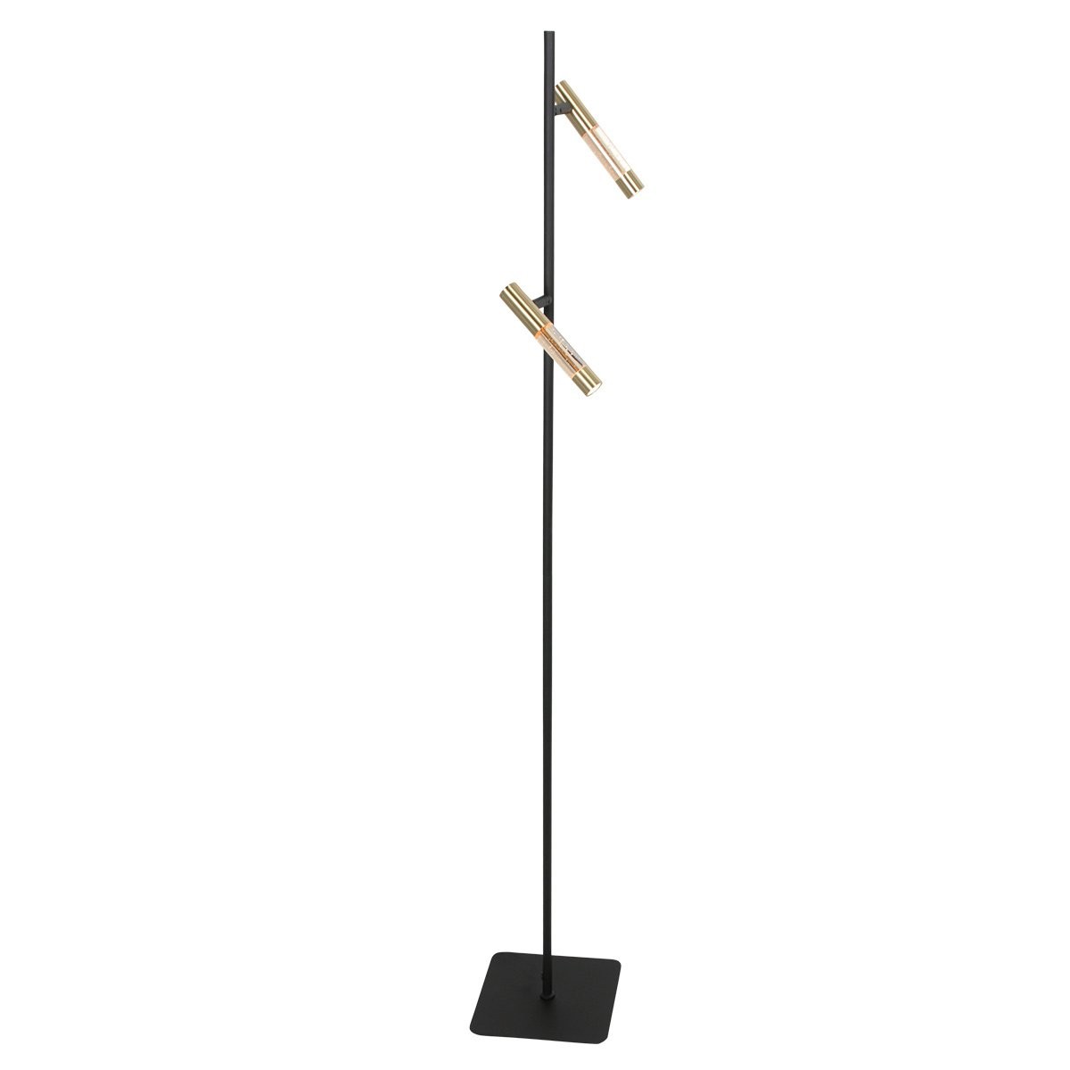 Steinhauer Alisio 4597ME – Messing 2-lichts LED vloerlamp met handgeblazen glas en pushdimmers - Afbeelding 16