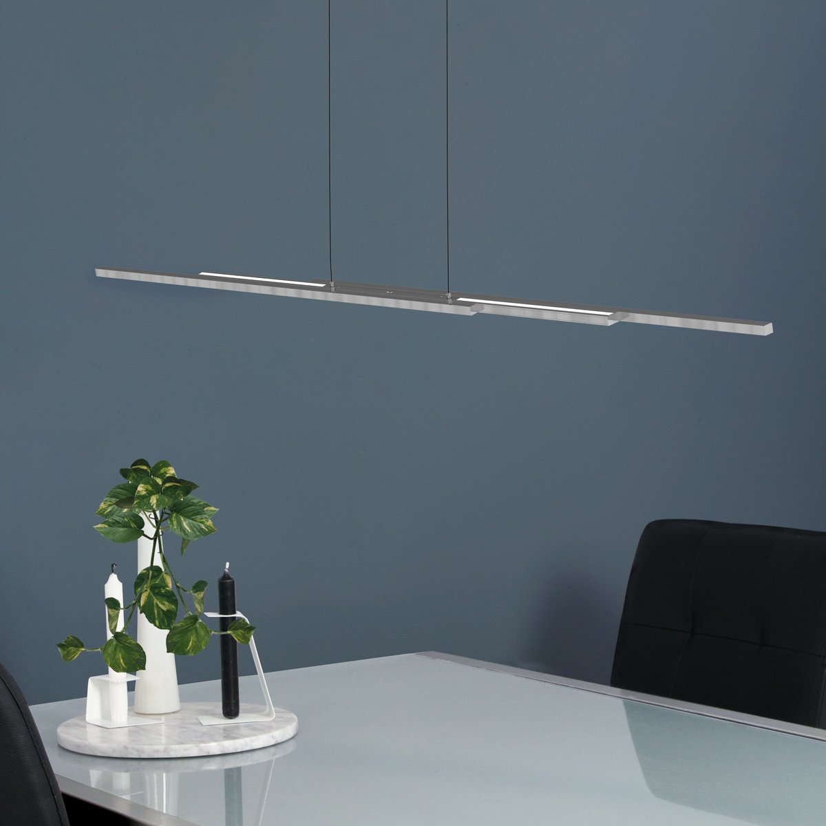 Hanglamp Bande 4863ST staalkleurige hanglamp uitschuifbaar - Afbeelding 2