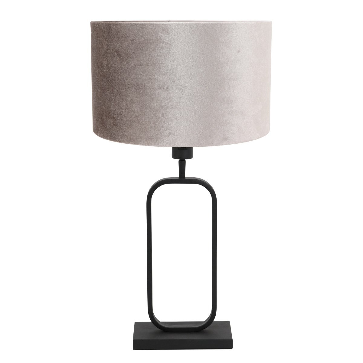 Tafellamp Stang 4806ZW met grijze velours kap voor sfeerlicht - Afbeelding 2