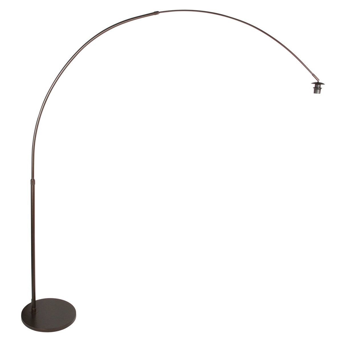 Booglamp Sparkled Light 4764CA cacao met witte kunststof kap - Afbeelding 8