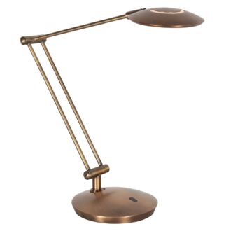 Bureaulamp Zenith 2 4393BR Brons – LED Bureaulamp met Verstelbare Arm en Instelbare Lichtkleur