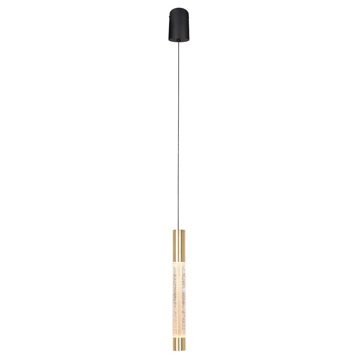Hanglamp Alisio 4577ME 1-lichts luxe glas in messing