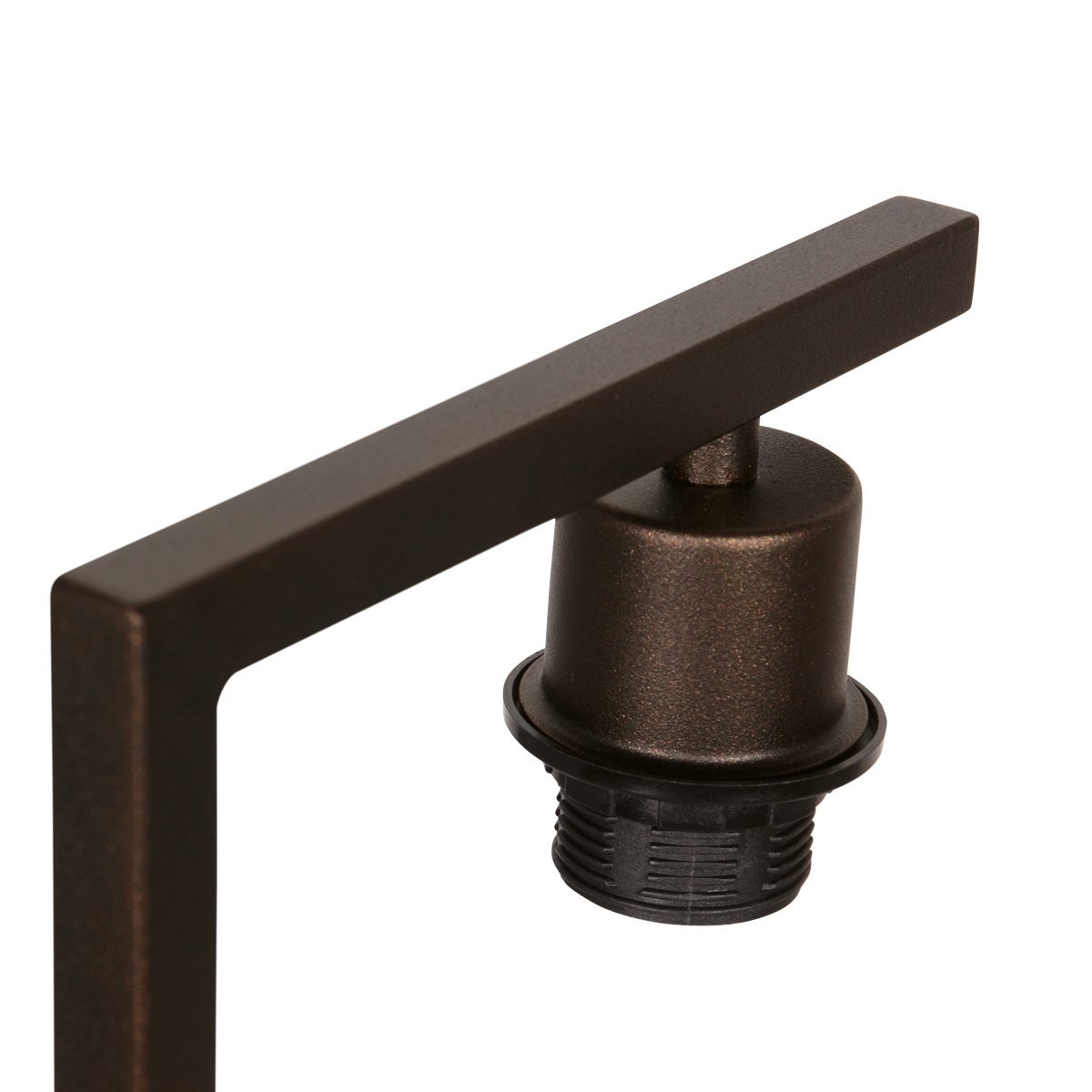 Cacao tafellamp Stang 4885CA met grof wit linnen kap - Afbeelding 3