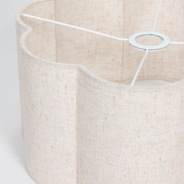 Kap 40*40*20 Rnd Be27 licht creme - Afbeelding 4