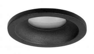 Inbouwspot zwart rond verdiept IP44