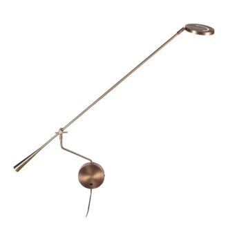 Wandlamp Soleil 2 met zwenkarm in brons