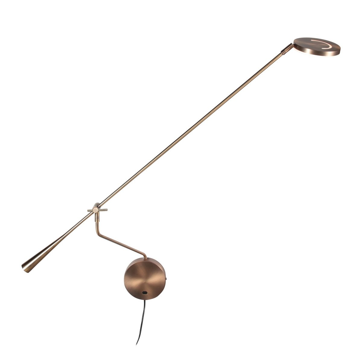 Wandlamp Soleil 2 met zwenkarm in brons