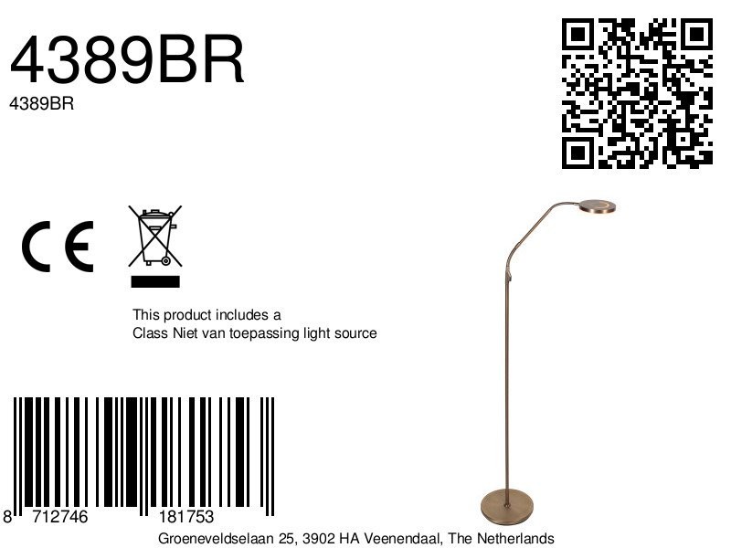 Vloerlamp Soleil 2 4389BR brons met instelbare lichtkleur - Afbeelding 7