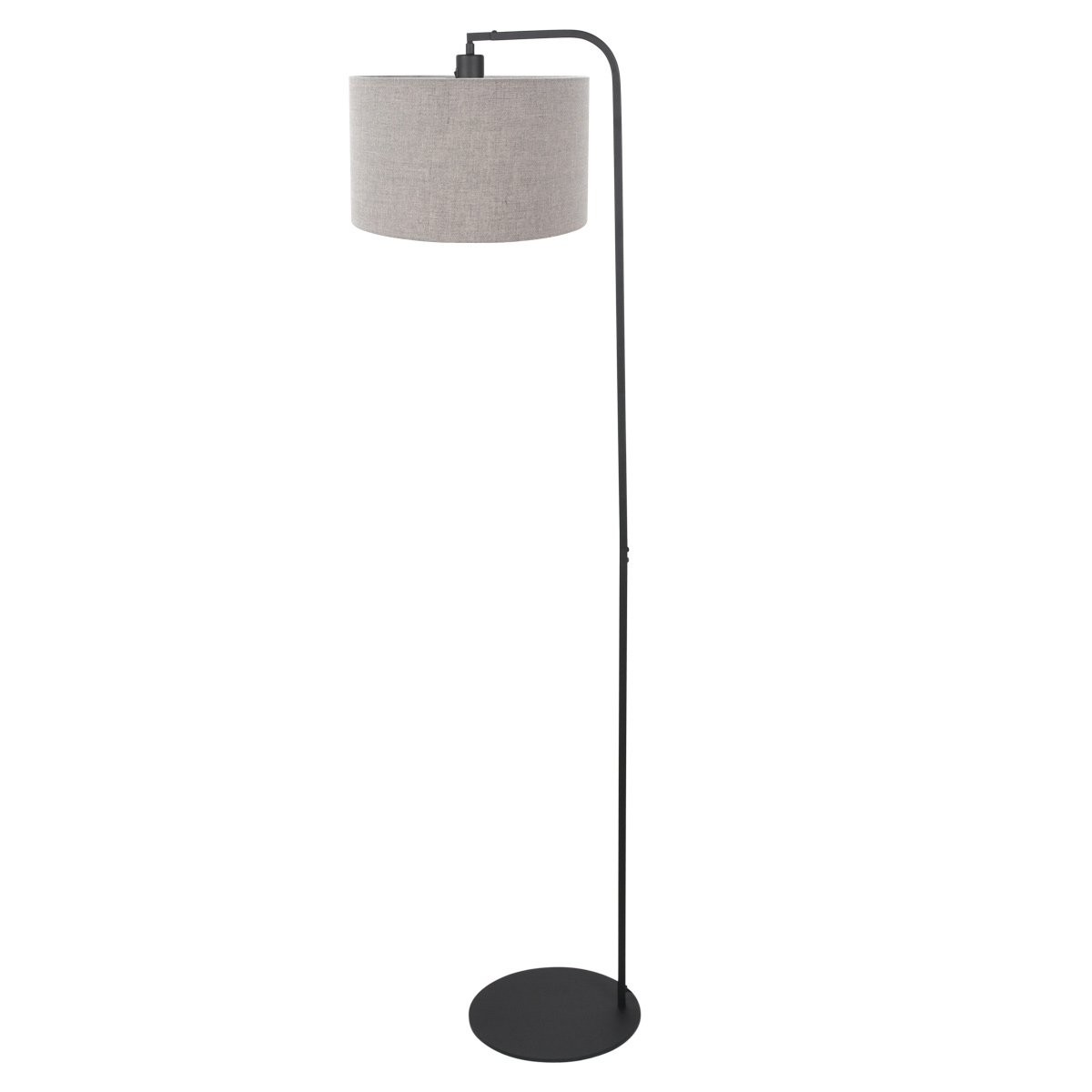 Vloerlamp Stang 4795ZW met grof grijze linnen kap - Afbeelding 2
