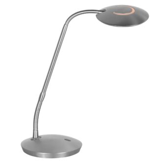 Stalen tafellamp Zenith 2 – verstelbare LED bureaulamp met dimmer