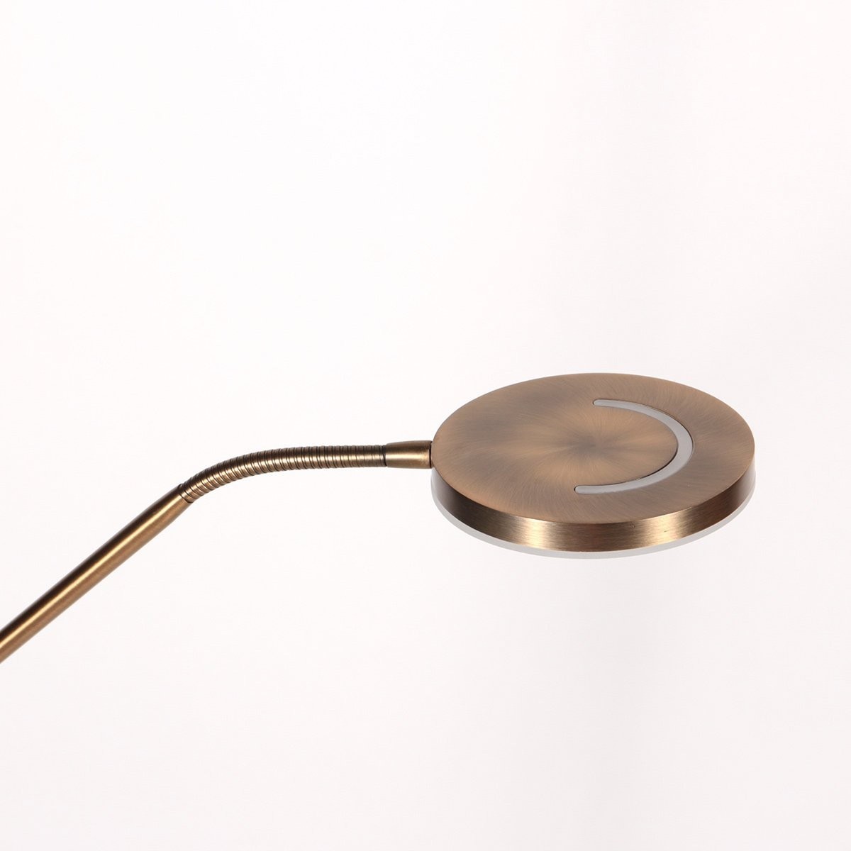 Soleil 2 4388BR – Bronskleurige vloerlamp met uplight en flexibele leesarm - Afbeelding 10